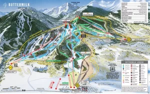 Buttermilk Mountain Ski Map